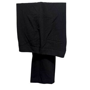 Chico's Black Dress Pants Straight Leg Pockets Classic Career 2.5 Short M 12/14